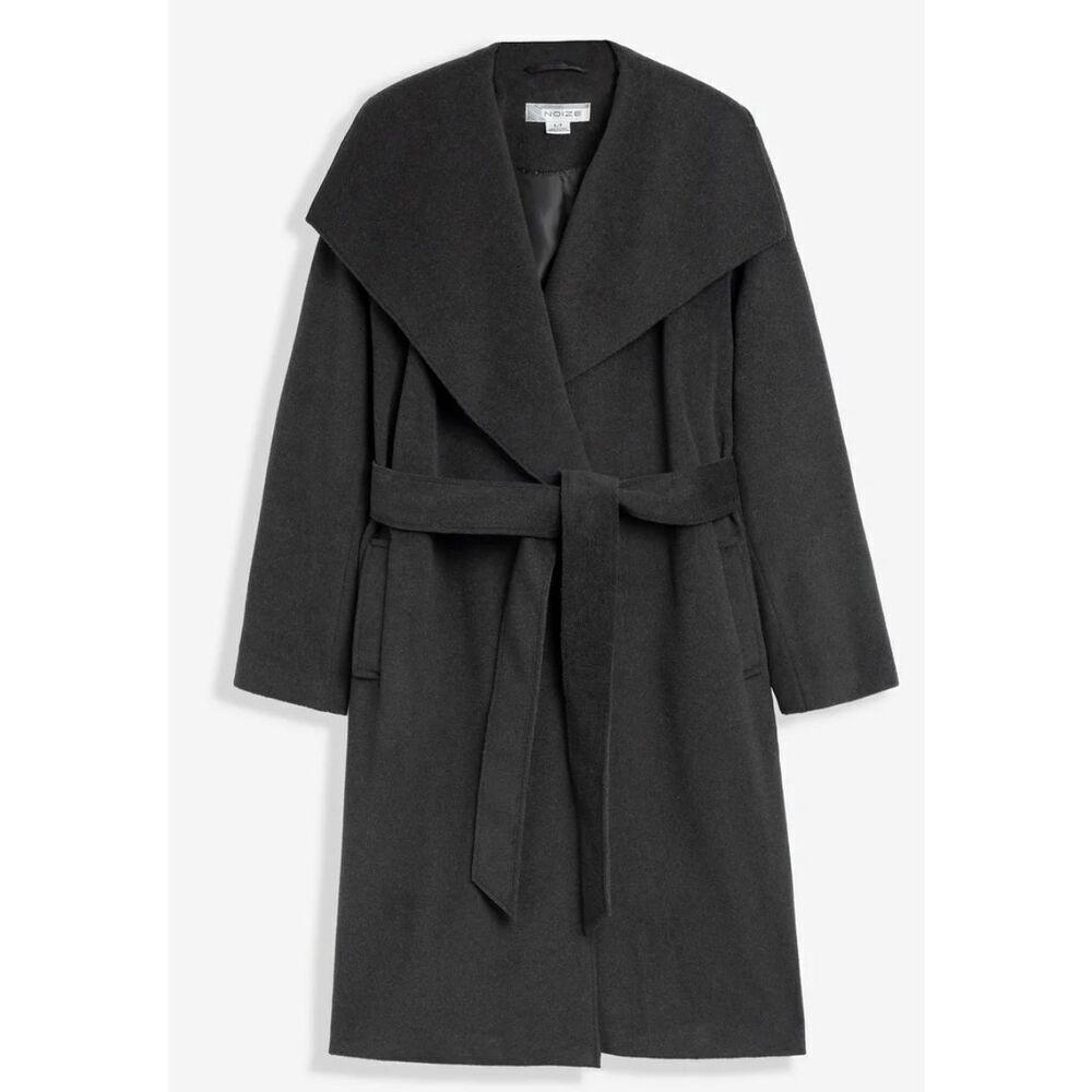 Noize Lena Long Length Vegan Wool Coat NWT Size XL